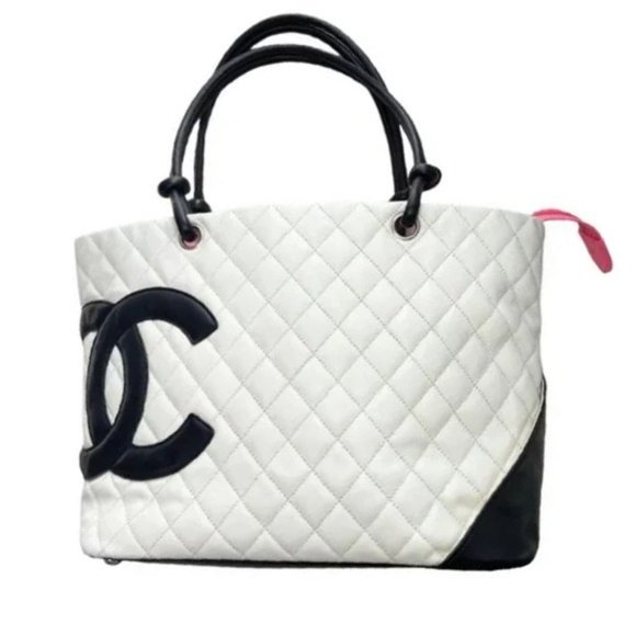 CHANEL Handbags - Authentic Chanel Cambon Quilted Tote Bag Women's Shoulder Bag